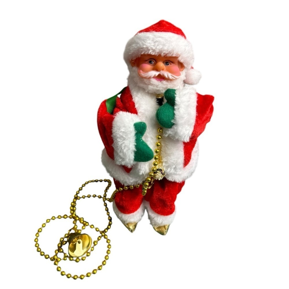 Christmas Electric Santa Claus Climbing Rope Ladder Musical Toy Xmas Gift Decor